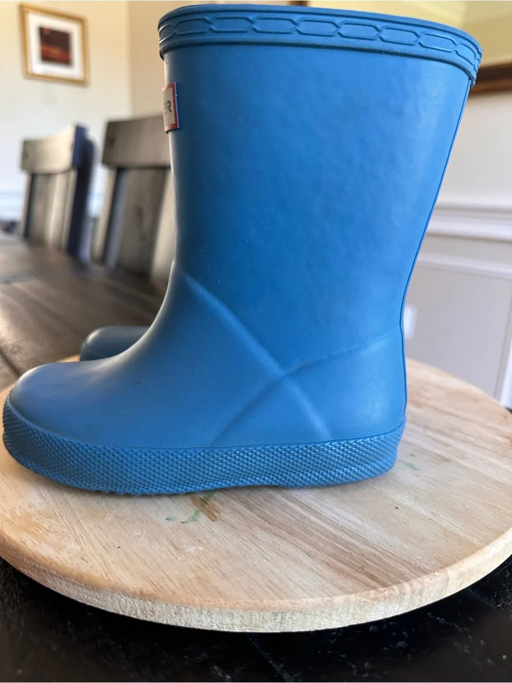 Hunter Kids Blue Rain Boots size 6/7